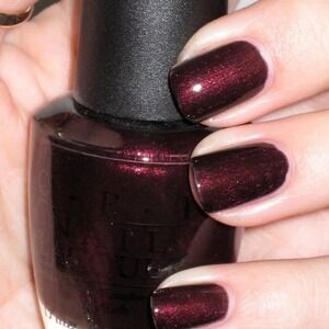OPI MIDNIGHT IN MOSCOW (NL R59) Nail Polish Discontinued Maroon Shimmer